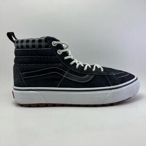 VANS SK8 Hi- MTE-1 Plaid/Grey Suede Shoes Size Men’s 7 Womens .8.5